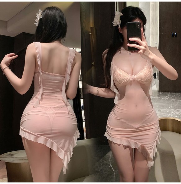 FEE ET MOI - Paris Lover Sheer Fantasy Dress (Pink) FEE ET MOI - Paris Lover Sheer Fantasy Dress (Pink)
